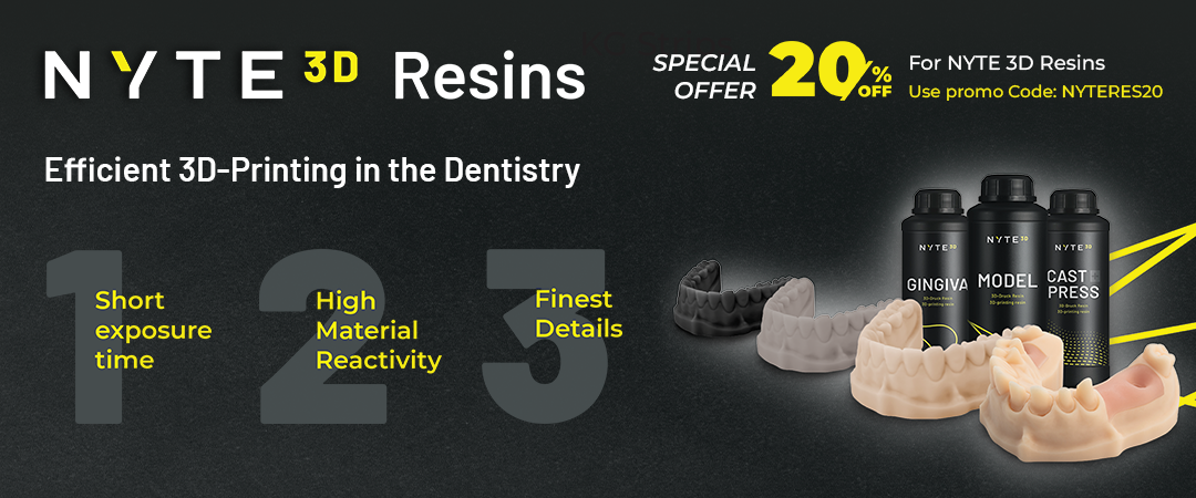 NYTE 3D Resins - 20% OFF Discount