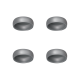 LOCATOR ZERO RETENTION MALE GRAY 4 Pack
